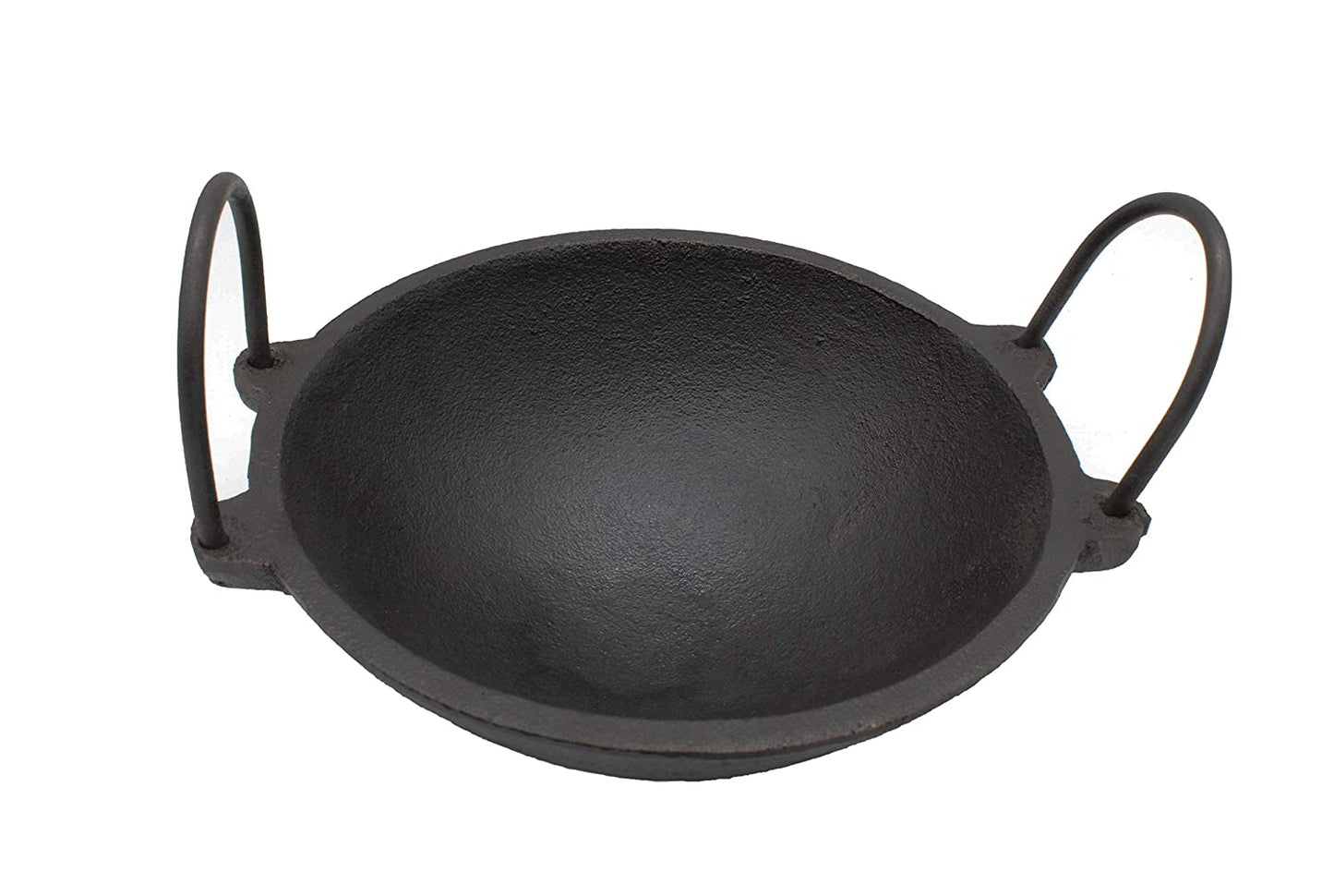 Pre-Seasoned Cast Iron Kadhai 43cm (Induction Compatible)