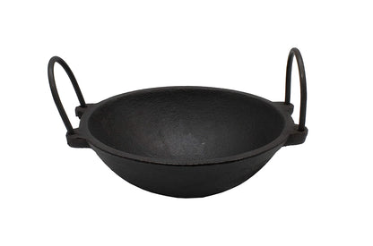 Pre-Seasoned Cast Iron Kadhai 43cm (Induction Compatible)