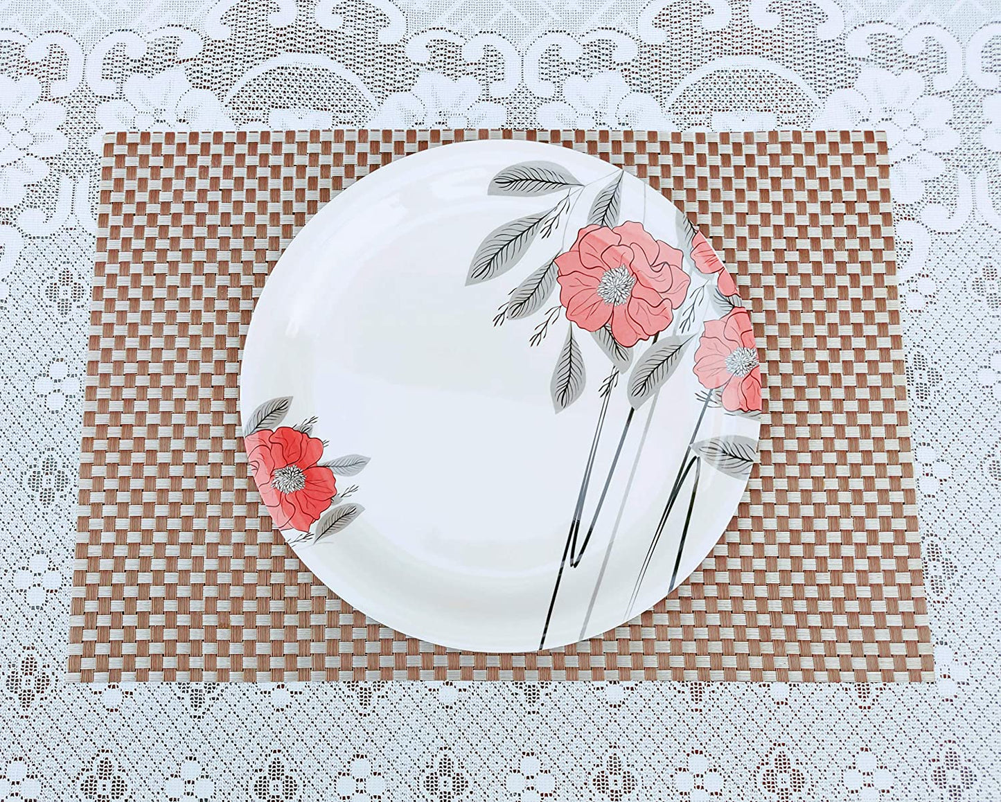 Melamine  Pack of 6 Pcs Full Size 11 Inch Plates No.8