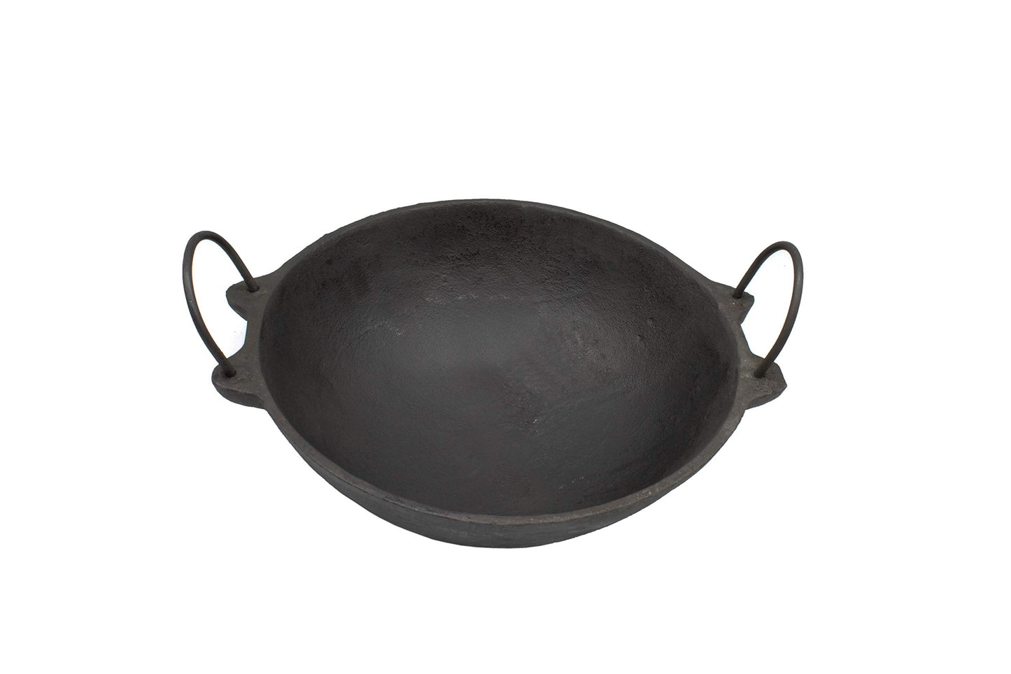 Pre-Seasoned Cast Iron Kadhai NO.2- 9 Inch | 25cm | Depth: 8 cm (Induction Compatible)