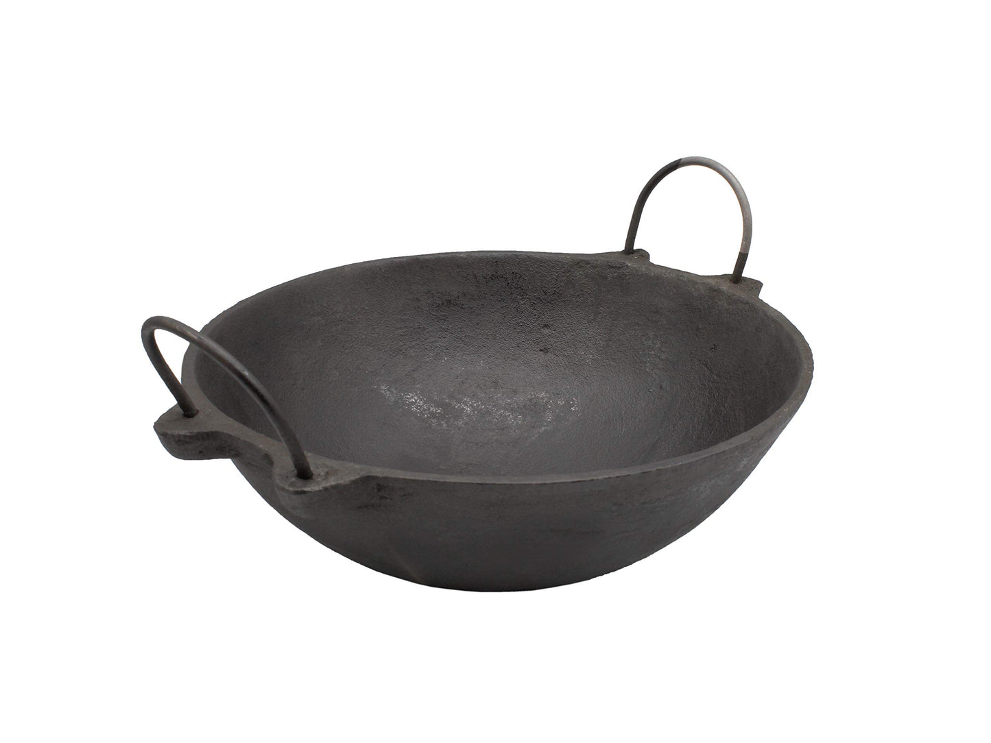 Pre-Seasoned Cast Iron Kadhai NO.2- 9 Inch | 25cm | Depth: 8 cm (Induction Compatible)