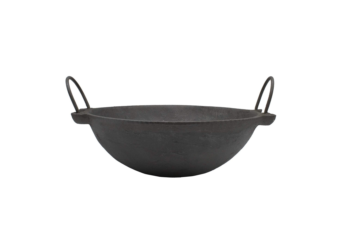 Pre-Seasoned Cast Iron Kadhai NO.2- 9 Inch | 25cm | Depth: 8 cm (Induction Compatible)