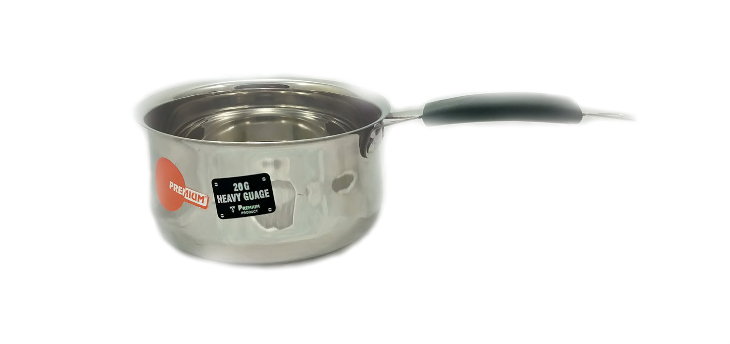 Stainless Steel Premium Belly Sauce Pan 15cm - Heavy Guage