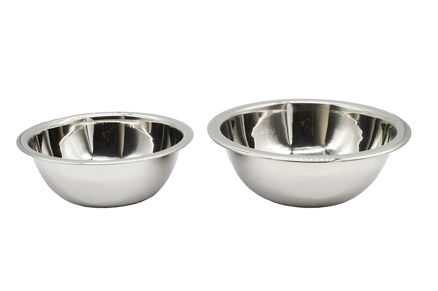 Stainless Steel Mixing Bowls Set Of 2 Pcs ( 3000ml & 5000ml)