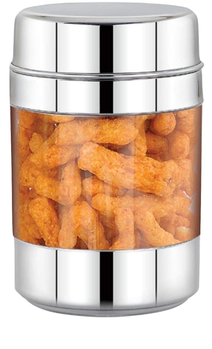 Stainless Steel See Through Canister Set of 2 Pcs
