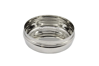 Stainless Steel See Through Lid Lunch Box | Dabba (15cm) 700ml - Set of 2Pcs