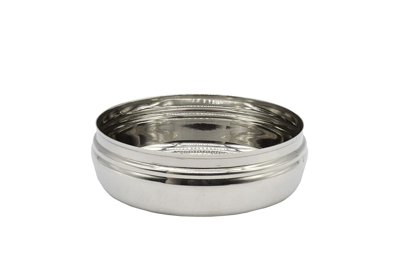 Stainless Steel See Through Lid Lunch Box | Dabba (15cm) 700ml - Set of 2Pcs