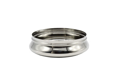 Stainless Steel See Through Lid Lunch Box | Dabba (19cm) 1700ml - Set of 2Pcs