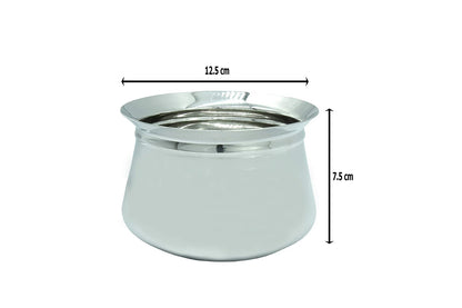 Stainless Steel Serving Pot No.2 Set Of 3Pcs