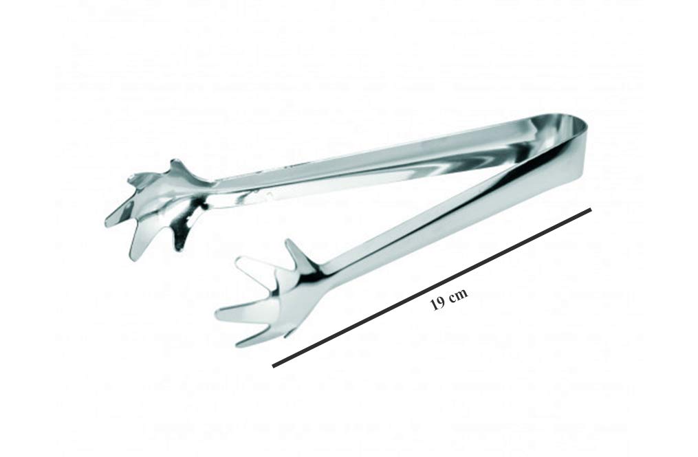 Stainless Steel Star Ice Tong (T-I G 1) - 19cm