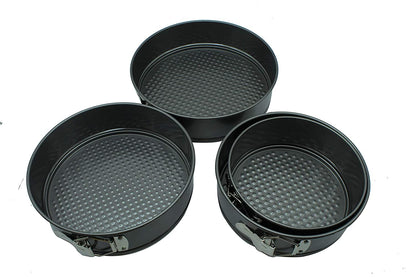 Carbon Steel Round Shape Cake Mould | Baking Pan (Set of 4 Pcs)