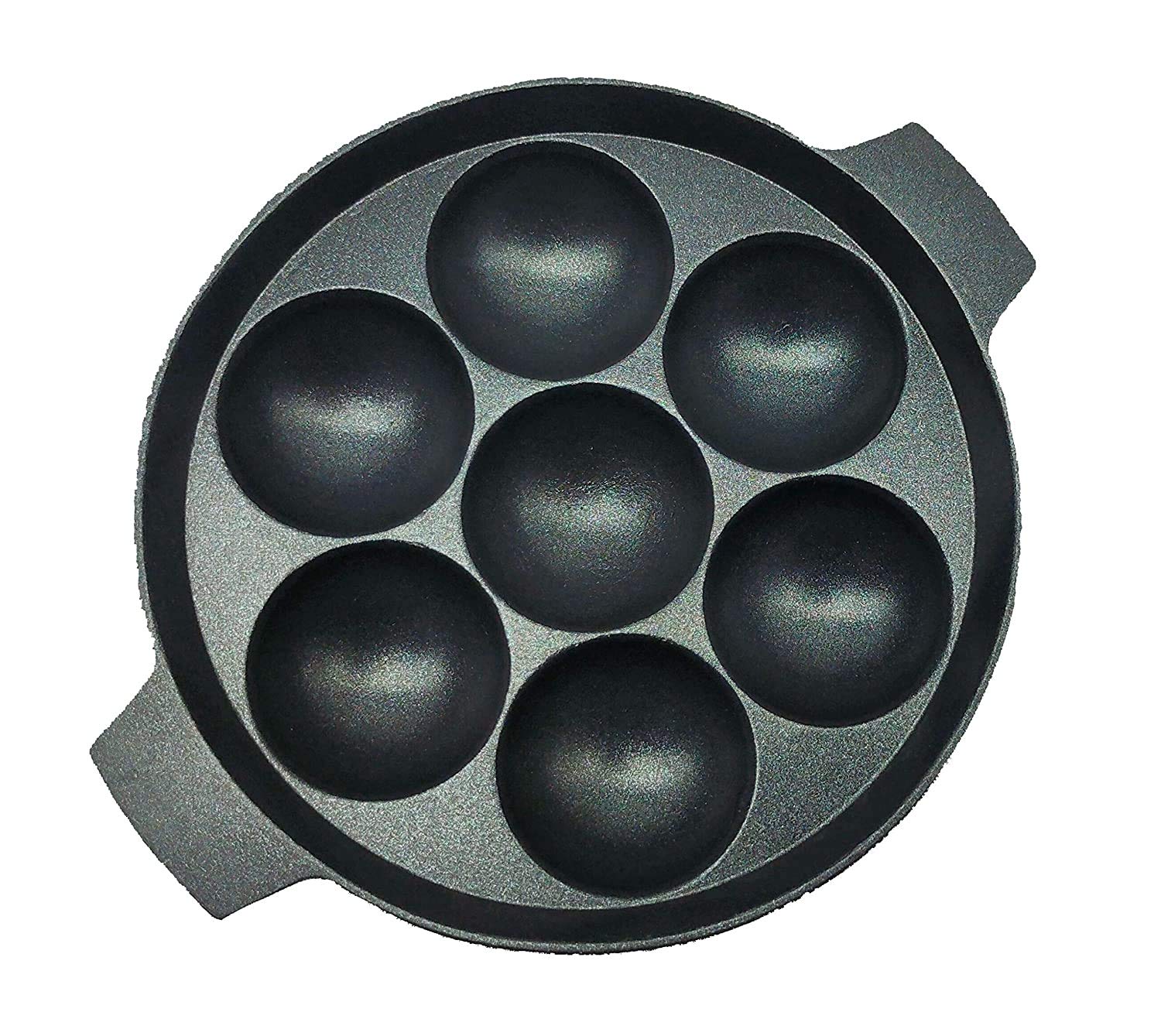 Cast Iron Paniyarakkal 7 Pits, Mini Paniyaram Pan