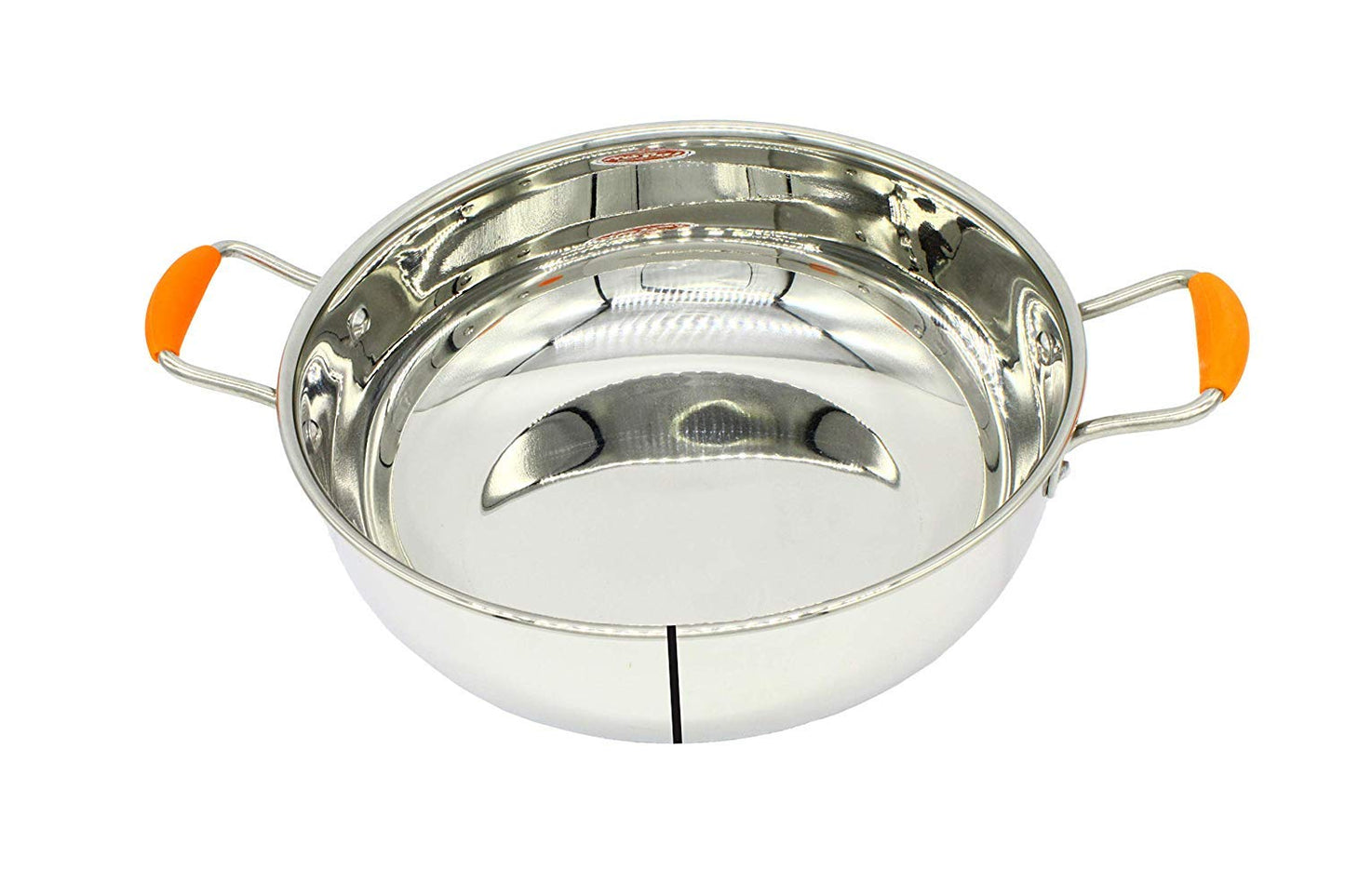 Stainless Steel Sandwich Bottom | Induction Compatible 2.75 Litre Kadhai 23 cm