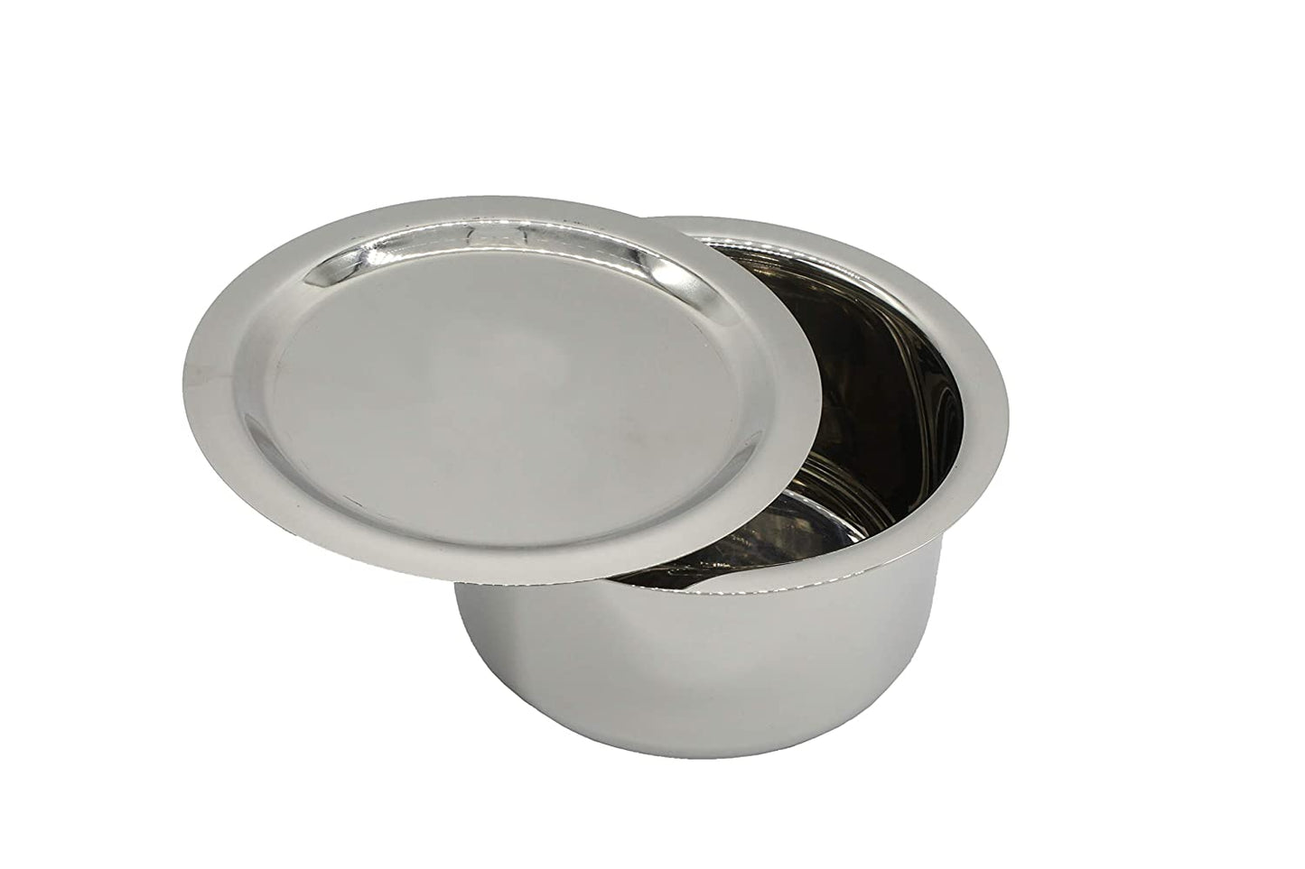 Stainless Steel Tope Set of 2 With Suitable Lid (18cm,19cm)