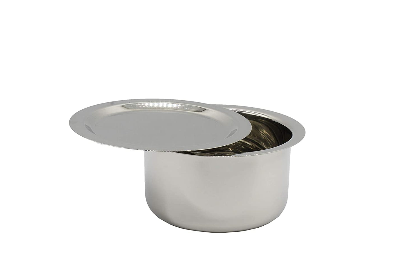 Stainless Steel Tope Set of 2 With Suitable Lid (18cm,19cm)