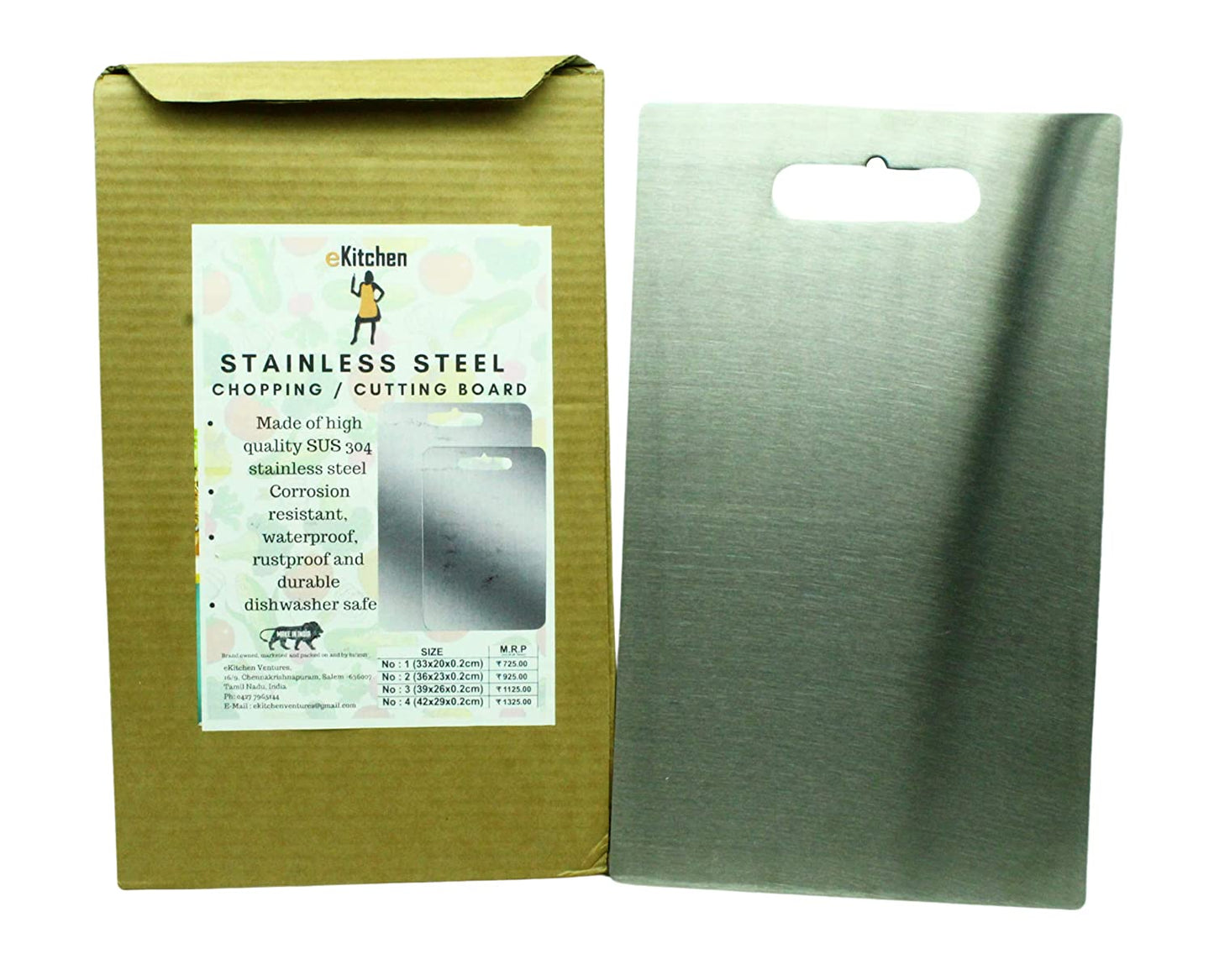 Stainless Steel Chopping | Vegetable Cutting Board (Thickness-2mm)