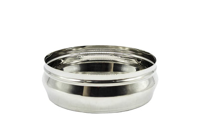 Stainless Steel See Through Lid Lunch Box | Dabba (16cm) 1000ml - Set of 2Pcs