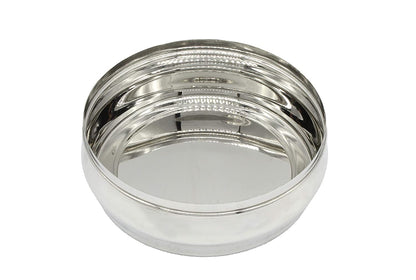 Stainless Steel See Through Lid Lunch Box | Dabba (18cm) 1400ml - Set of 2Pcs